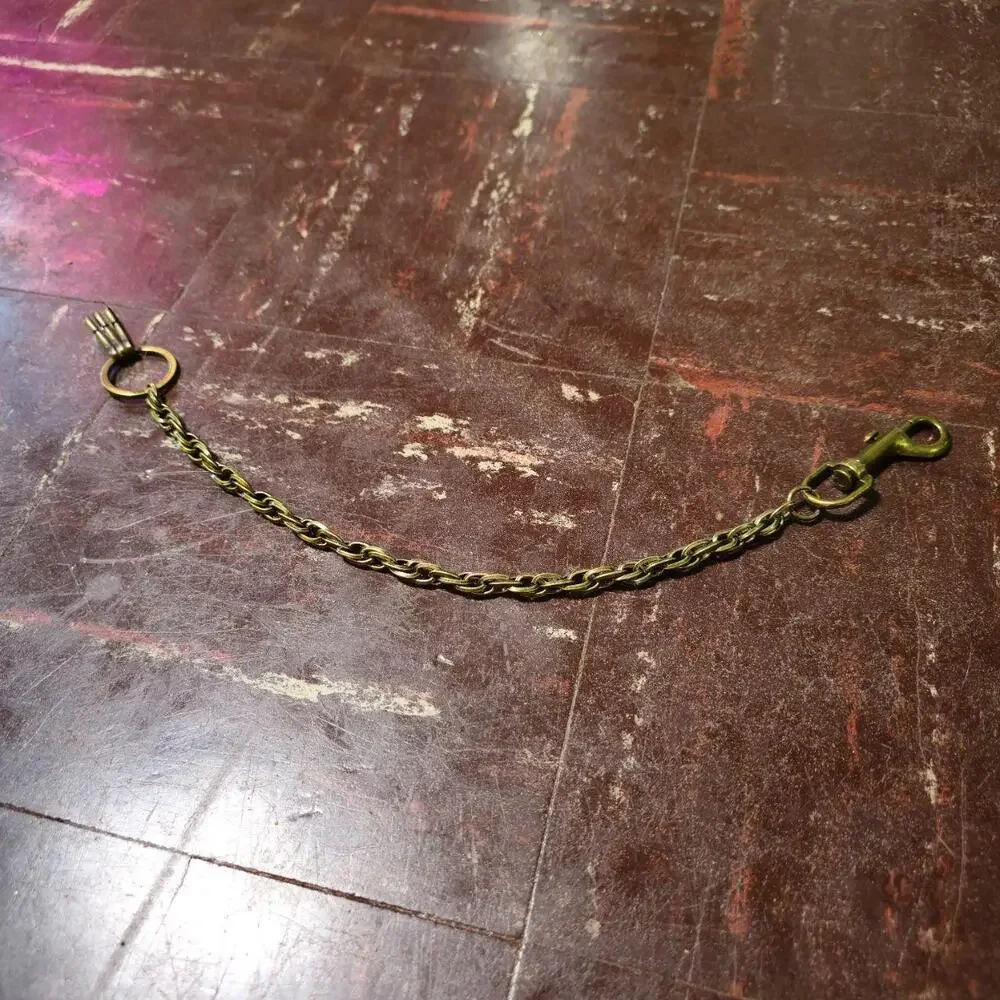 Wallet Chain y2k Rope Link Biker Antique Brass